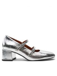 Vagabond Shoemakers Czółenka Adison 5739-183-79 Srebrny. Szare czółenka damskie Vagabond Shoemakers, bez wzorów, ze skóry, bez obcasa, bez zapięcia. Za 359.99 zł.