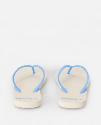 Japonki damskie Rip Curl Bondi Bloom. Niebieskie klapki damskie Rip Curl, bez wzorów, z materiału, sportowe, bez obcasa. Za 69.99 zł.