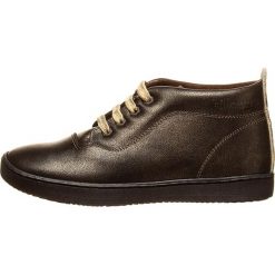 Skórzane sneakersy w kolorze szarobrązowym. Brązowe trampki i tenisówki dziewczęce Billowy, bez wzorów, bez zapięcia. W wyprzedaży za 155.95 zł.
