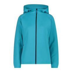 Bluza damska turystyczna CMP 32C8386. Niebieskie bluzy damskie CMP, l, bez wzorów, bez kaptura. W wyprzedaży za 209.99 zł.
