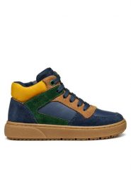 Geox Sneakersy J Theleven J46LDC 05422 C4248 M Granatowy. Niebieskie buty sportowe chłopięce Geox, bez wzorów, ze skóry, bez zapięcia. Za 209.99 zł.