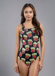 Strój Kąpielowy Turbo Fries – Żółty, Rozmiar 28. Żółte kostiumy jednoczęściowe damskie TURBO, l, bez wzorów, z materiału, klasyczne, na fitness i siłownię. Za 133.87 zł.