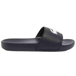 Klapki Sportowe Damskie Lacoste Serve Slide. Czarne klapki damskie Lacoste, bez wzorów, z materiału, eleganckie, bez obcasa. Za 167.20 zł.