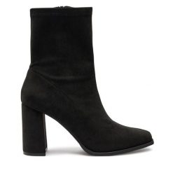 Botki Call It Spring. Czarne botki damskie Call it Spring, bez obcasa, na słupku, bez zapięcia. Za 339.99 zł.
