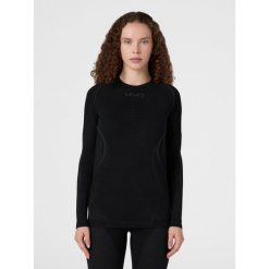 Evolutyon Biotech Thermal Jersey. Czarne bluzy sportowe damskie UYN, bez wzorów, z jersey, bez kaptura, rowerowe. Za 579.99 zł.
