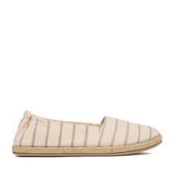 Espadryle JENNY. Brązowe espadryle damskie Jenny, bez wzorów, bez obcasa, bez zapięcia. Za 59.99 zł.