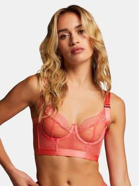 Hunkemöller Biustonosz z fiszbiną Hana 204675 Różowy. Czerwone biustonosze Hunkemöller, bez wzorów, z syntetyku. Za 99.99 zł.