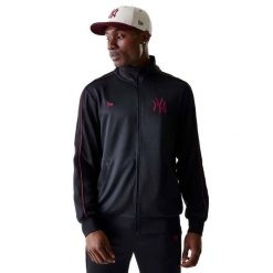 Bluza Neyyan Z Dźwiękiem Mlb New Era Dorośli. Czarne bluzy męskie New Era, m, bez wzorów, bez kaptura. W wyprzedaży za 227.55 zł.