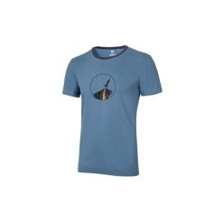 Koszulka Ocun Classic T Organic Rainbow Rocket. Niebieskie koszulki sportowe męskie Ocun, bez wzorów, bez kołnierzyka, bez ramiączek, trekkingowe. Za 130.99 zł.