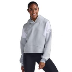 Bluza damska z kapturem 2XU Form Spliced Crop. Białe bluzy damskie 2XU, m, bez wzorów, z dzianiny, z kapturem. Za 389.65 zł.
