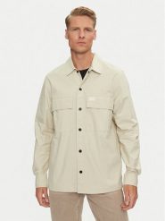 Calvin Klein Jeans Koszula Cargo J30J326970 Beżowy Regular Fit. Brązowe koszule męskie Calvin Klein Jeans, m, bez wzorów, z bawełny, bez kołnierzyka, bez ramiączek. Za 309.99 zł.
