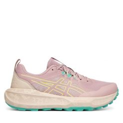 Buty do biegania Asics. Czerwone obuwie sportowe damskie Asics, bez wzorów, do biegania. Za 429.99 zł.