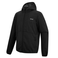 Męska wodoodporna kurtka typu softshell z kapturem Tredmoor. Czarne kurtki męskie Regatta, m, bez wzorów, z materiału, sportowe, z kapturem. Za 299.99 zł.