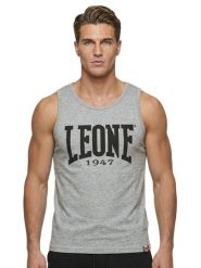 Koszulka męska Leone 1947 Apparel bez rękawów z dużym logo styl bokserski. Żółte koszulki sportowe męskie LEONE 1947 APPAREL, l, bez wzorów, bez kołnierzyka, bez ramiączek, na fitness i siłownię. Za 138.93 zł.