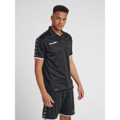 Koszulka HUMMEL AUTHENTIC FUNCTIONAL POLO. Białe koszulki sportowe męskie Hummel, m, bez wzorów, z materiału, bez kołnierzyka, bez ramiączek, na fitness i siłownię. Za 62.00 zł.