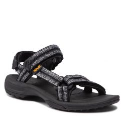 Sandały Teva. Czarne obuwie sportowe damskie Teva, bez wzorów, trekkingowe. Za 279.99 zł.