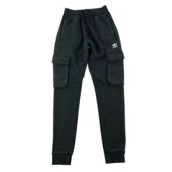 Second life - Adidas spodnie dresowe męskie cargo - Jak nowy. Czarne spodnie sportowe męskie Adidas, m, bez wzorów, z dresówki, do biegania. Za 127.76 zł.