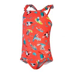 Strój kąpielowy dla dzieci Speedo Allover Digital. Brązowe stroje kąpielowe dla dziewczynek Speedo, bez wzorów, z materiału. Za 158.00 zł.