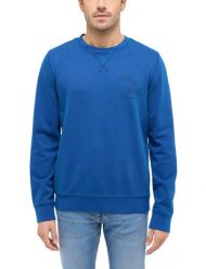 Męska Bluza Nierozpinana Mustang Style Clio Navy Peony 1016260 5445. Niebieskie bluzy męskie Mustang, m, bez wzorów, bez kaptura. Za 149.99 zł.