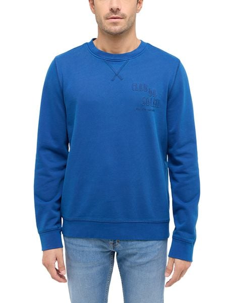 Męska Bluza Nierozpinana Mustang Style Clio Navy Peony 1016260 5445. Niebieskie bluzy męskie Mustang, m, bez wzorów, bez kaptura. Za 149.99 zł.