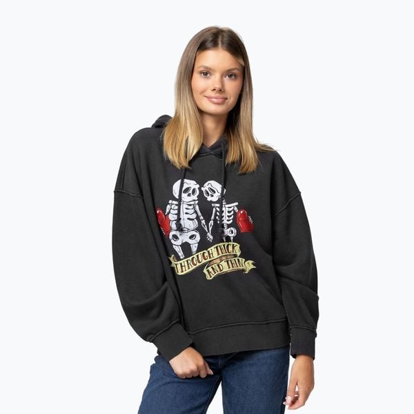 Bluza damska Pitbull Thick & Thin Hooded. Szare bluzy damskie PITBULL, l, bez wzorów, z bawełny, bez kaptura. Za 189.99 zł.