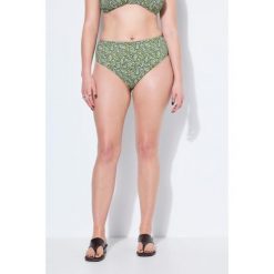 Damskie dół od bikini majtki paisley wysoki stan modelujące. Zielone bikini damskie Ulla Popken, l, bez wzorów, plus size. Za 99.99 zł.