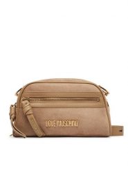 LOVE MOSCHINO Torebka JC4094PP1PLD110A Beżowy. Brązowe listonoszki damskie Love Moschino, bez wzorów, ze skóry, bez dodatków. Za 859.99 zł.