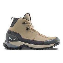 Damskie buty trekkingowe Salewa Puez Leather Mid PTX. Brązowe trekkingi damskie Salewa, trekkingowe. Za 1,209.99 zł.