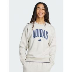 Bluza męska adidas Collegiate Sweat szara JM1732 ROZMIAR M. Brązowe bluzy męskie Adidas, m, bez wzorów, z dresówki, bez kaptura. Za 199.00 zł.