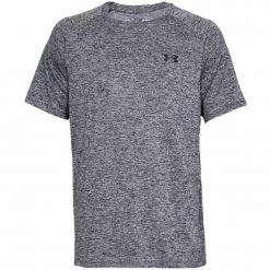 Koszulka męska Under Armour Tech 2.0 SS szara. Szare koszulki sportowe męskie Under Armour, m, bez wzorów, bez kołnierzyka, bez ramiączek, do piłki nożnej. Za 84.99 zł.