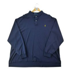 Koszulka męska z długim rękawem Polo Ralph Lauren 2XB Big. Niebieskie koszulki polo męskie Ralph Lauren, l, bez wzorów, z tkaniny, eleganckie, bez ramiączek. Za 127.76 zł.