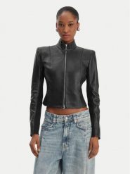 Patrizia Pepe Kurtka skórzana CO0001/L1HZ-K103 Czarny Regular Fit. Czarne kurtki damskie Patrizia Pepe, l, bez wzorów, ze skóry, bez kaptura. Za 3,059.00 zł.