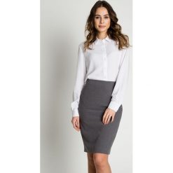 Elegancka szara ołówkowa spódnica KLASYKA BIALCON. Szare spódnice damskie KLASYKA BIALCON, bez wzorów, eleganckie, ołówkowe. Za 155.00 zł.