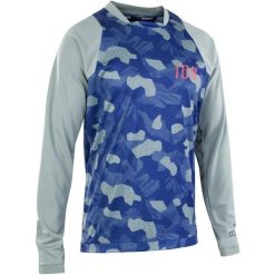 Longsleeve rowerowy męski ION Scrub tidal green. Zielone bluzki z długim rękawem męskie ION, l, bez wzorów, z materiału, eleganckie, bez kołnierzyka. Za 459.99 zł.