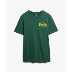 T-shirt casual z haftowanym logo Superdry Vintage. Zielone t-shirty męskie Superdry., xl, bez wzorów, z materiału, casualowe, bez kołnierzyka. Za 132.20 zł.