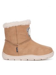 Lasocki Kids Śniegowce ZERO CI12-ZERO-04 Beżowy. Brązowe buty zimowe dziewczęce Lasocki Kids, ze skóry, bez zapięcia. Za 169.99 zł.