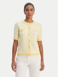 Morgan Kardigan 261-MIRES Żółty Slim Fit. Żółte kardigany damskie Morgan, xs, bez wzorów, z syntetyku. Za 239.99 zł.