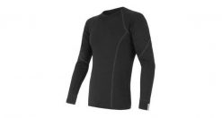 Bluza termoaktywna Sensor Merino Active Tee L/S. Czarne bluzy męskie Sensor, na lato, l, bez wzorów, z materiału, bez kaptura. Za 299.99 zł.