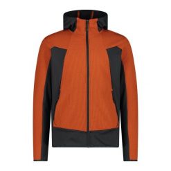 Bluza z kapturem i zamkiem błyskawicznym CMP. Brązowe bluzy sportowe męskie CMP, l, bez wzorów, z kapturem, trekkingowe. Za 331.00 zł.