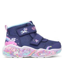 Śniegowce Skechers. Czerwone śniegowce dziewczęce Skechers, bez zapięcia. Za 199.99 zł.