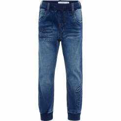 Dżinsy "Bob" - Baggy fit - w kolorze niebieskim. Niebieskie jeansy dla chłopców Name it Kids. W wyprzedaży za 72.95 zł.