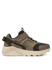 Skechers Sneakersy Uno Lite-Gridstill 405715L/BRBK Brązowy. Brązowe buty sportowe chłopięce Skechers, bez wzorów, z materiału, bez zapięcia. Za 179.99 zł.