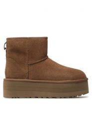 Ugg Śniegowce W Classic Mini Platform 1134991 Brązowy. Brązowe śniegowce i trapery damskie UGG, ze skóry. Za 849.99 zł.