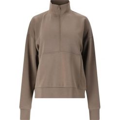 Kobieca bluza półzipowana Athlecia Jillnana. Brązowe bluzy damskie Athlecia, bez wzorów, bez kaptura. Za 274.00 zł.
