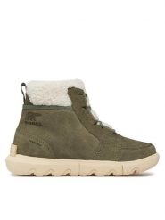 Sorel Trzewiki Explorer Next™ Carnival Wp NL5026-397 Zielony. Zielone botki damskie Sorel, ze skóry, bez obcasa, na płaskiej podeszwie, bez zapięcia. Za 549.99 zł.