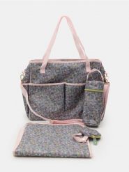 Torba i akcesoria do wózka w kwiatowy wzór 4 pack - wielobarwny. Torby i plecaki dziecięce Sinsay. Za 69.99 zł.