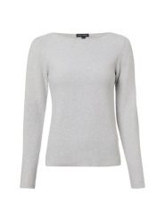 Franco Callegari Sweter z dzianiny Kobiety Bawełna szary, L. Szare swetry damskie Franco Callegari, l, bez wzorów, z bawełny, bez kołnierzyka, bez ramiączek, bez kaptura. Za 249.95 zł.