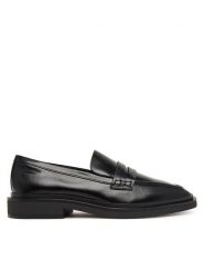 Calvin Klein Lordsy Square Loafer Lth HW0HW03183 Czarny. Czarne mokasyny damskie Calvin Klein, ze skóry. Za 649.99 zł.