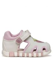 Geox Sandały B Sandal Iupidoo Gir B6517B 054GN C0406 Biały. Białe sandały dziewczęce Geox, ze skóry, bez zapięcia. Za 229.99 zł.