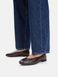 Lasocki Baleriny CEO-RST-ROMI-67 Brązowy ciemny. Brązowe baleriny damskie Lasocki, bez wzorów, ze skóry, bez obcasa. Za 159.99 zł.